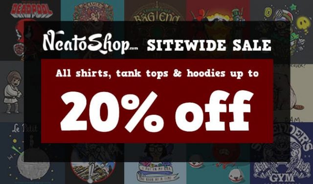 NeatoShop 20 Percent off Sale
