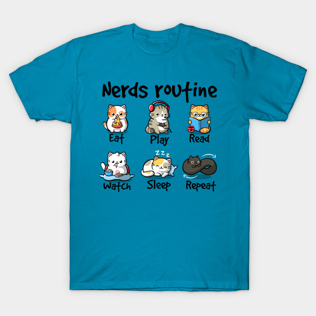 Nerds routine cat T-Shirt