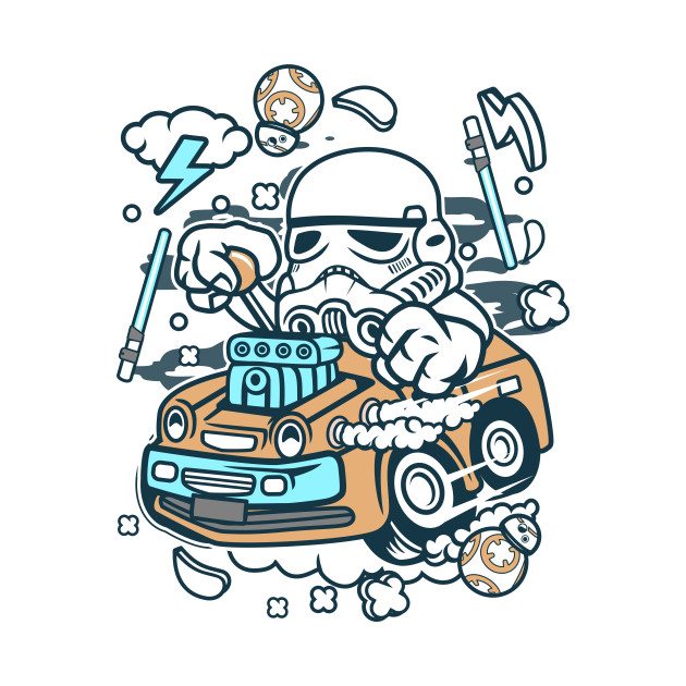 crazy car trooper