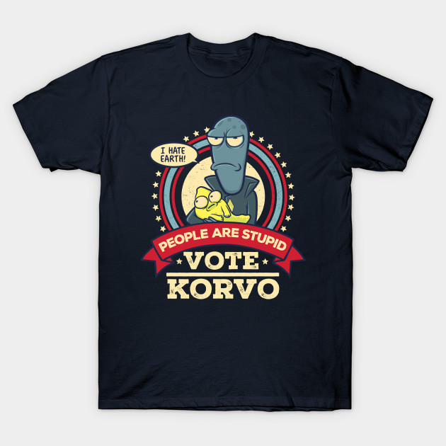 People Are Stupid - Vote Korvo T-Shirt