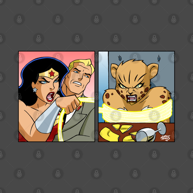 Wonder Woman Yelling at Cheetah