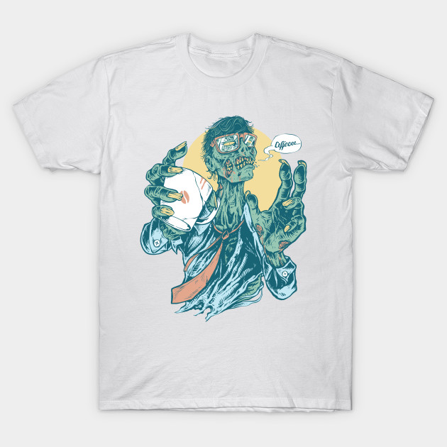 No Coffee Me Zombie  T-Shirt