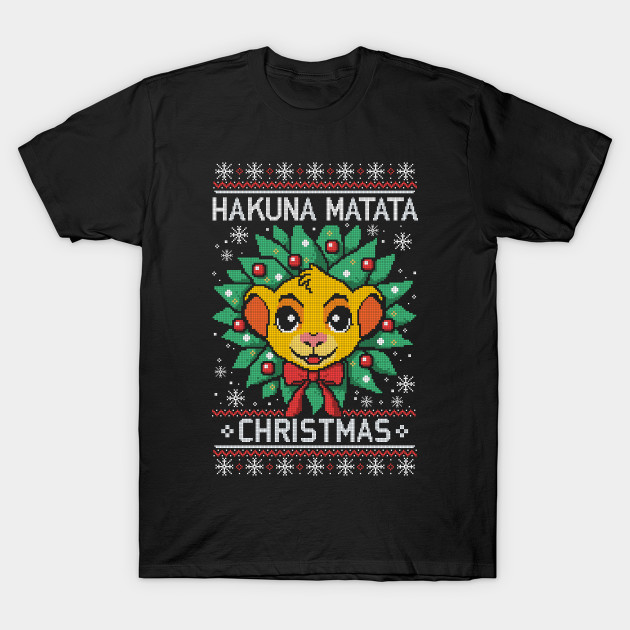Hakuna matata ugly christmas sweater T-Shirt