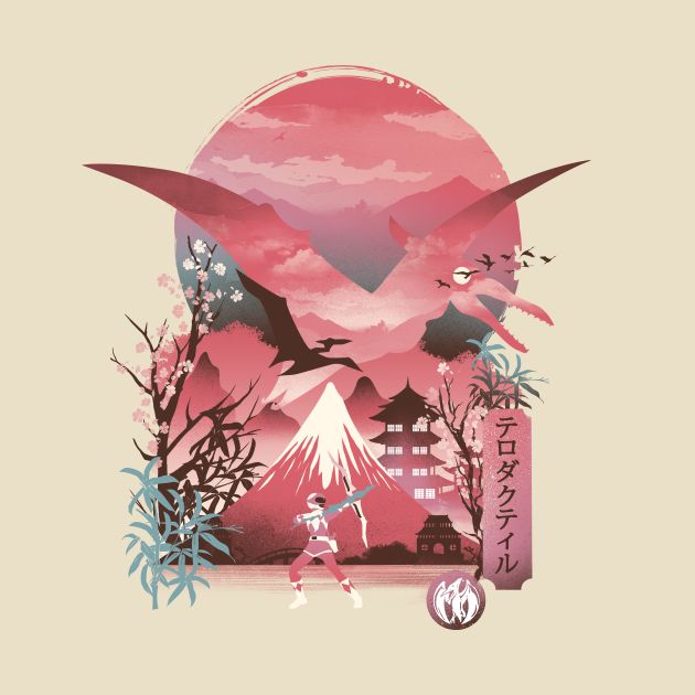 Pink Ranger Ukiyo E Design Pink Ranger Ukiyo E