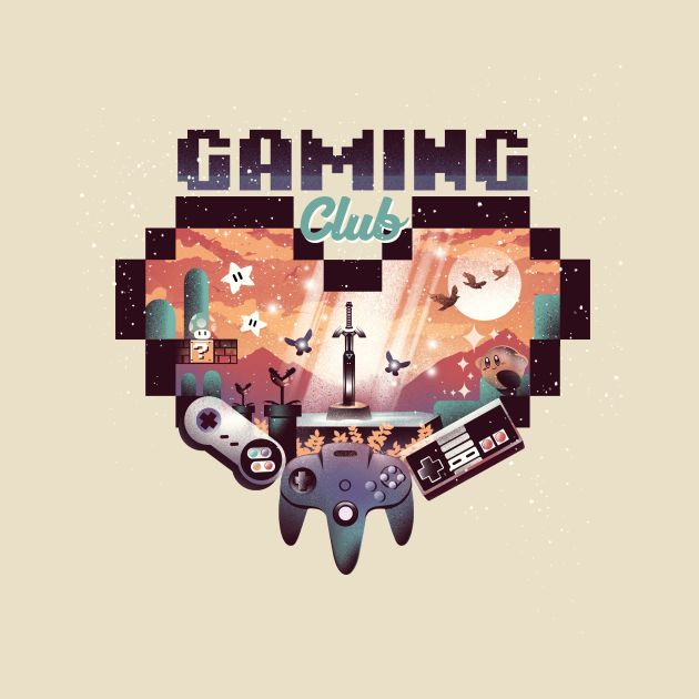 Retro Gaming Club Design Retro Gaming Club