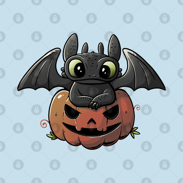 Spooky Dragon Cute Funny Halloween Pumpkin
