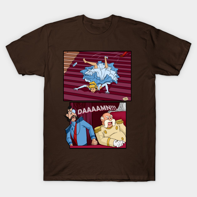 Tripping at the Ball Cinderella T-Shirt
