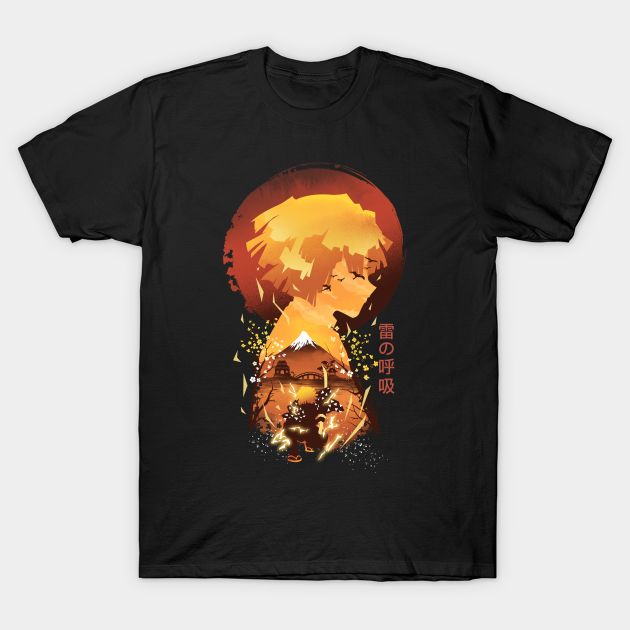 Ukiyo e Breath of Thunder T-Shirt Ukiyo e Breath of Thunder