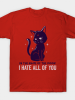 In The Name Of The Moon Funny Cute Cat T-Shirt