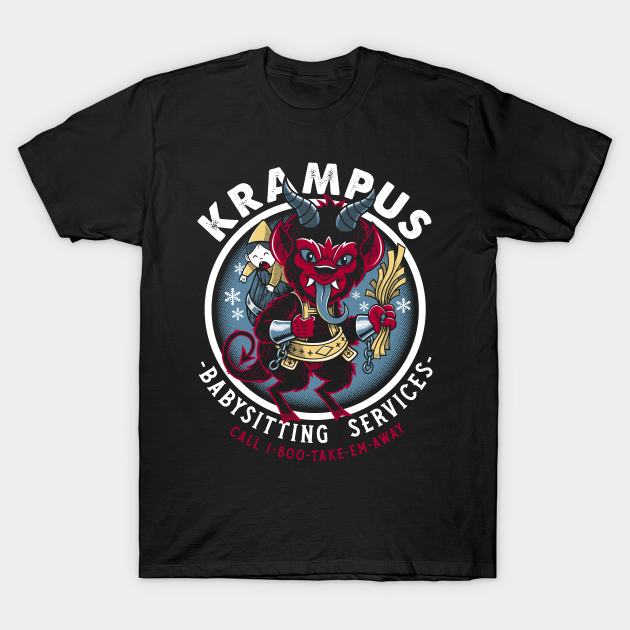 Krampus Babysitting Service T-Shirt