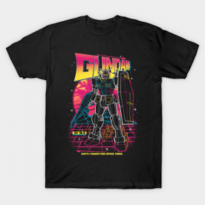 80s Retro Style Gundam T-Shirt