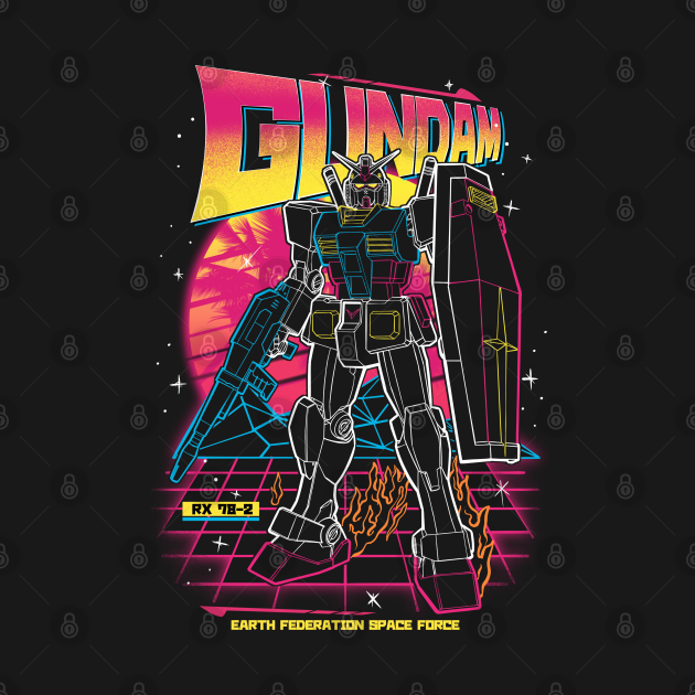 80s Retro Style Gundam