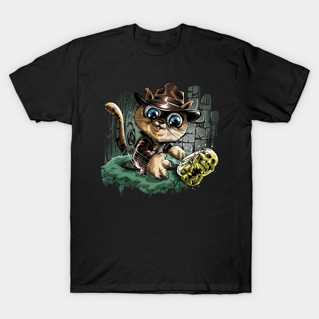 Indiana Jones Cat T-Shirt