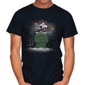 CHRISTMAS EVE FLYING ACE Snoopy T-Shirt