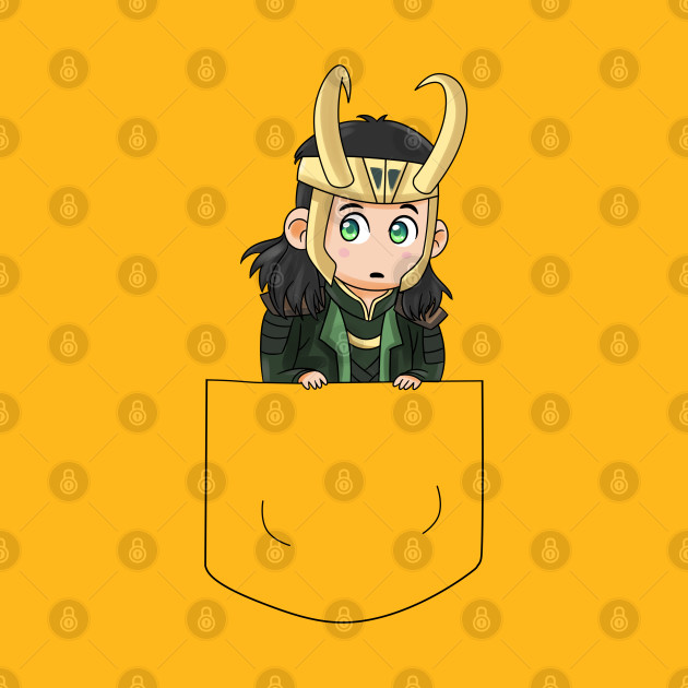 Loki kawaii in pocket