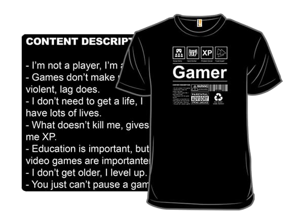 I'm a Gamer Label T-Shirt