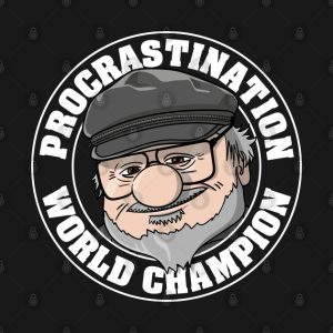 Procrastination champion - George R. R. Martin T-Shirt - The Shirt List