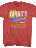 Quint's Shark Fishing Daily From Amity Pier T-Shirt