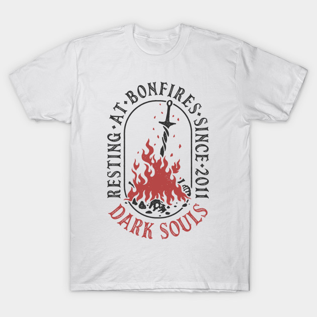 Resting at Bonfires v2 Dark Souls T-Shirt