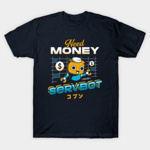 Mega Man Servbot and Money T-Shirt