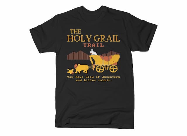 THE HOLY GRAIL TRAIL Monty Python T-Shirt