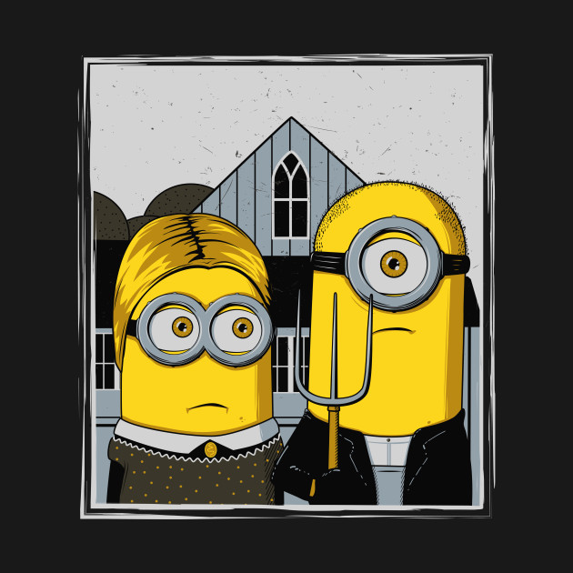 American gothic Minion parody