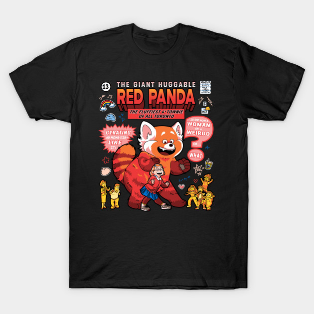 Huggable Red Panda - Turning Red T-Shirt