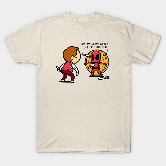 Part Time Job - Knives Hurled Show Deadpool T-Shirt