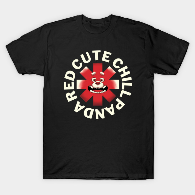 Red Cute Chill Panda T-Shirt