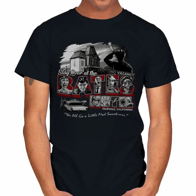 STAY AT THE BATES - Psycho T-Shirt