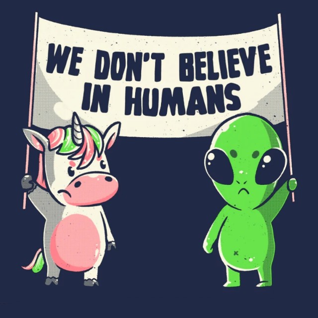 We Don't Believe in Humans