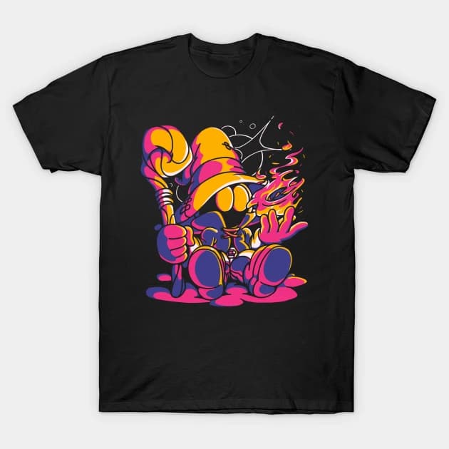 Black Mage Fire T-Shirt Black Mage Fire