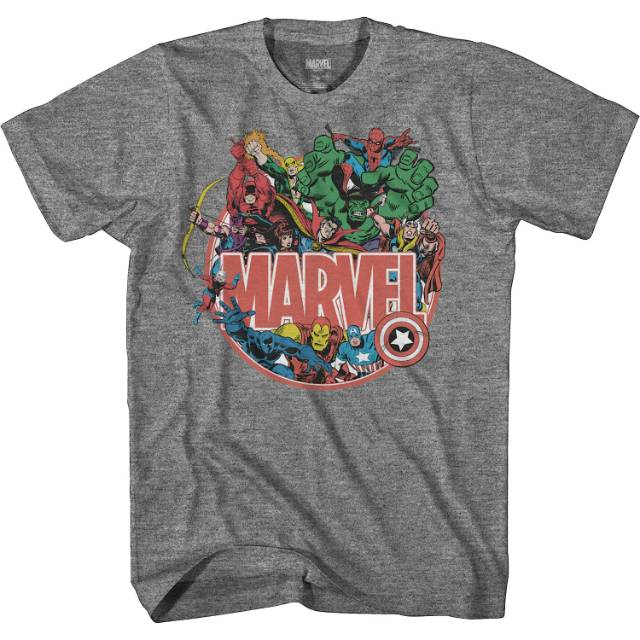 Retro Group Picture Marvel Comics T-Shirt