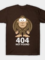 404 Bigfoot Not Found T-Shirt