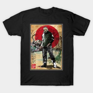 Jason in Japan woodblock - Jason Voorhees T-Shirt