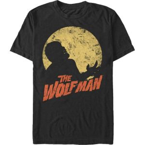 Moonlit Silhouette Wolf Man T-Shirt