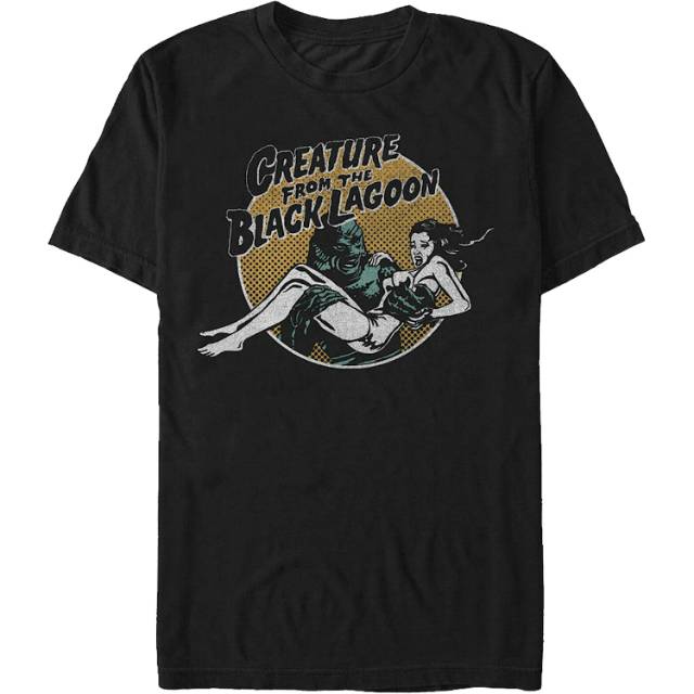 Retro Circle Creature from the Black Lagoon T-Shirt