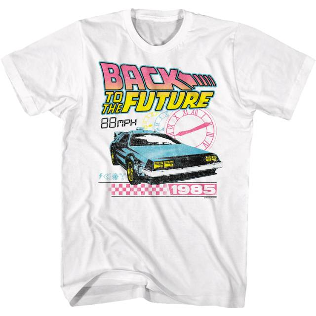 Back to the Future Retro Clocks T-Shirt