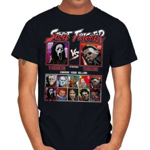 Street Frighter - Scream vs Halloween T-Shirt