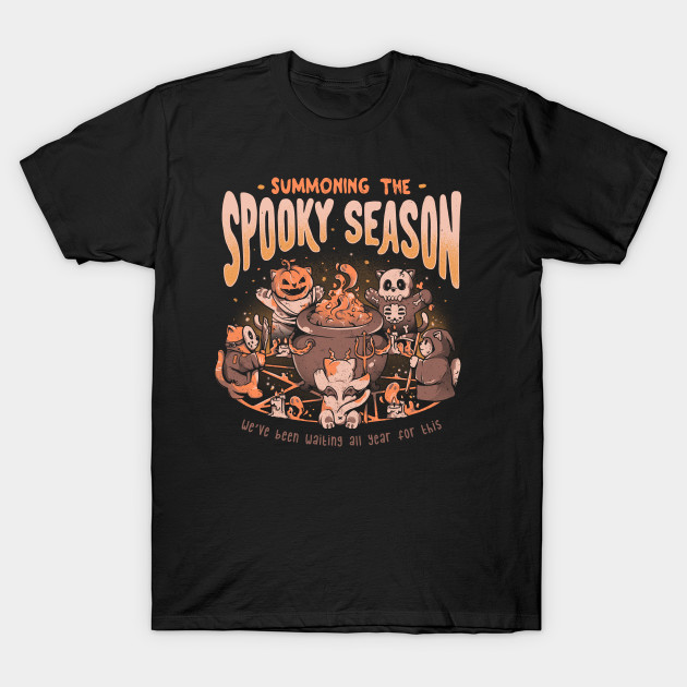 Summoning the Spooky Season - Evil Cat T-Shirt