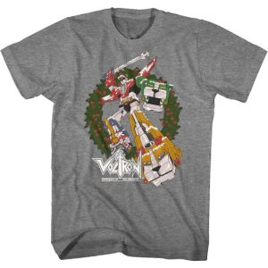 Voltron Christmas Wreath T-Shirt