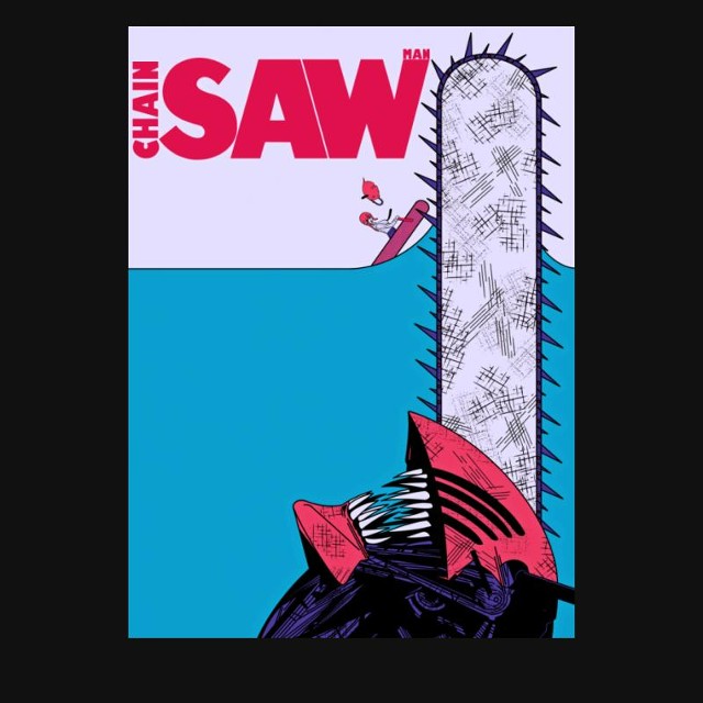 Deep Blue Saw - Chainsaw Man T-Shirt