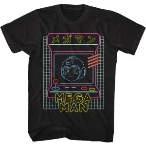 Neon Arcade Game Mega Man T-Shirt
