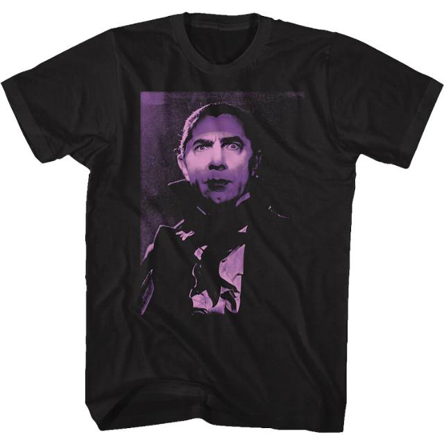 Purple Photo Bela Lugosi T-Shirt
