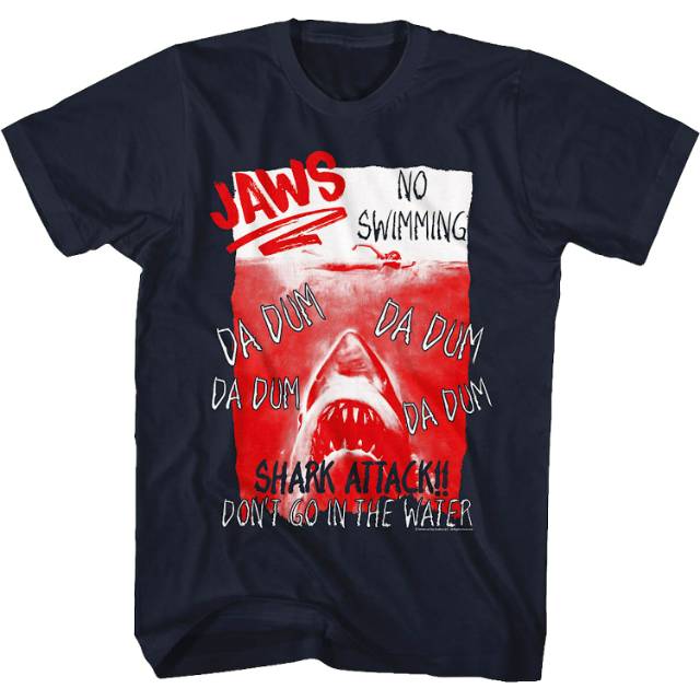 Shark Attack Poster Jaws T-Shirt