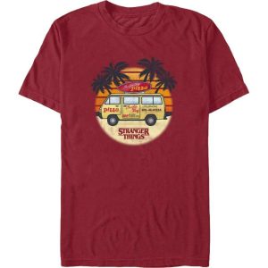 Stranger Things Surfer Boy Pizza Van T-Shirt