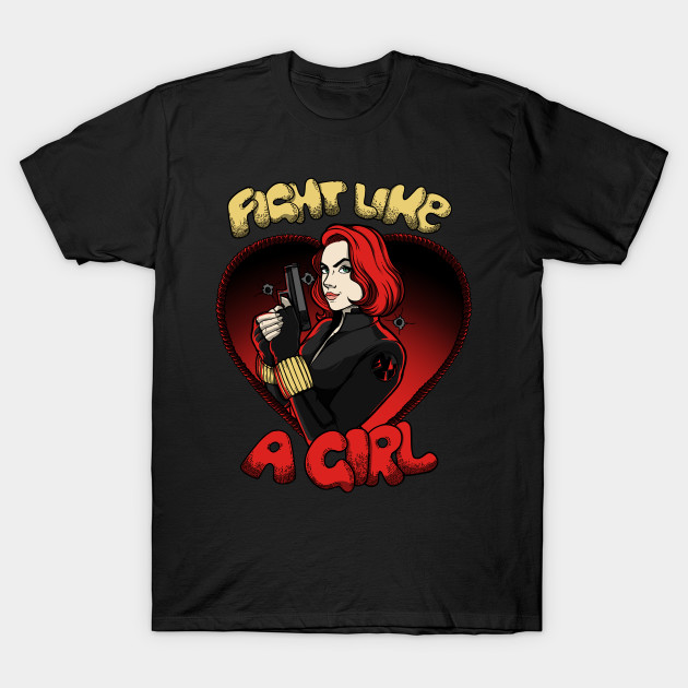 Fight Like An Agent - Black Widow T-Shirt