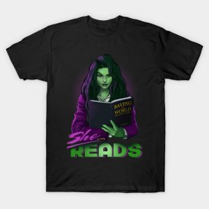 She Reads - She-Hulk T-Shirt