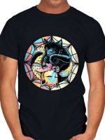 Black Cat and Colorful Wolf T-Shirt