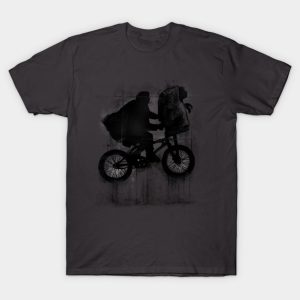Boy with Bike and Alien - E.T. T-Shirt